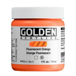 Golden Heavy Body Akryl 118ml – 4630 Fluorescent Orange