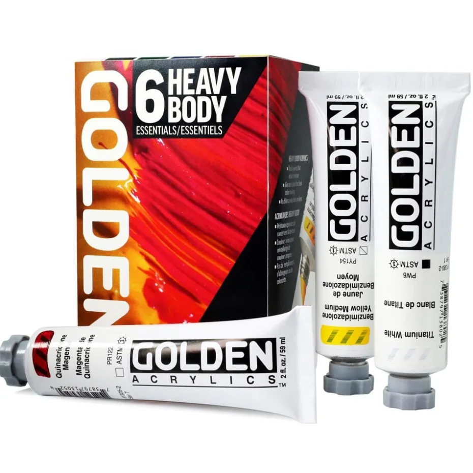 Golden Heavy Body Akryl Sett – 0976 Essentials Set