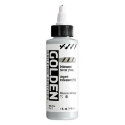 Golden High Flow Akryl 118ml – 8573 Iridescent Silver Fine