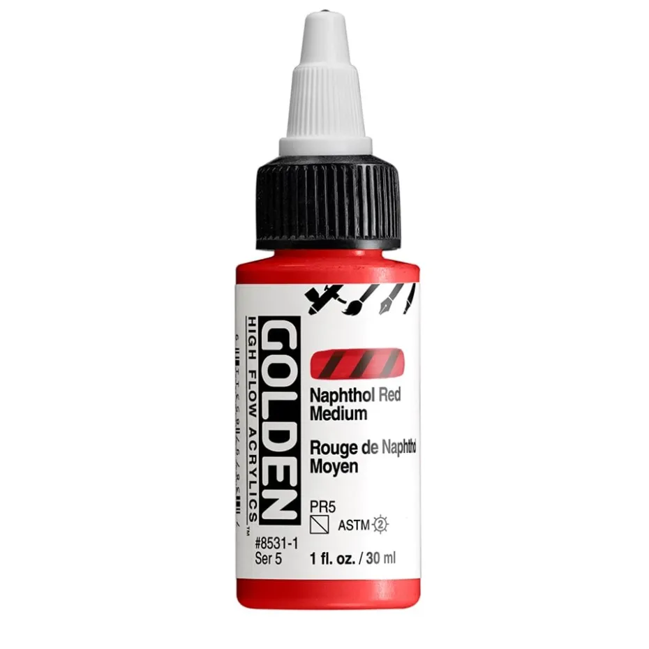 Golden High Flow Akryl 30ml – 8531 Naphthol Red Medium