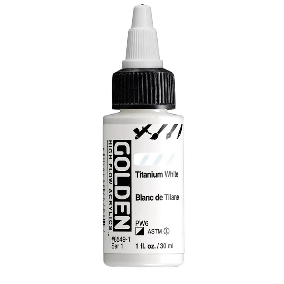 Golden High Flow Akryl 30ml – 58549 Titanium White