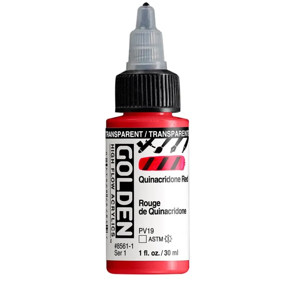 Golden High Flow Akryl 30ml – 8561 Transp Quinacridone Red