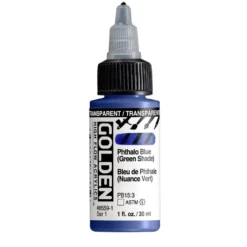 Golden High Flow Akryl 30ml – 8559 Transp Phthalo Blue Green