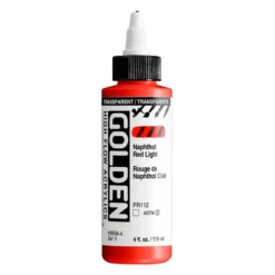 Golden High Flow Akryl 118ml – 8558 Transp Naphthol Red Ligh