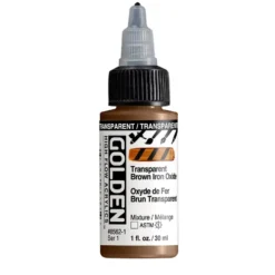 Golden High Flow Akryl 30ml – 8562 Transp Brown Iron Oxide