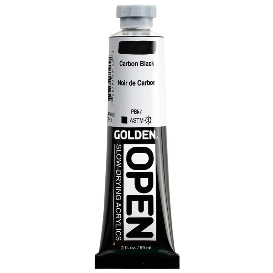 Golden Open Akryl 59ml – 7040 Carbon Black