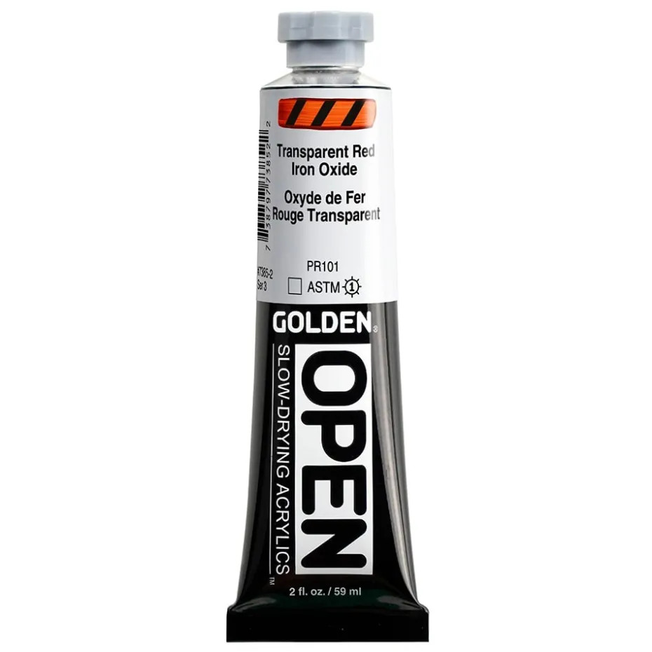 Golden Open Akryl 59ml – 7385 Transparent Red Iron Oxide