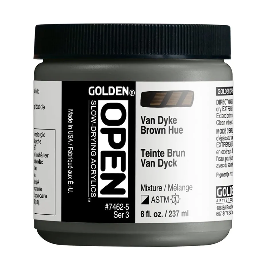 Golden Open Akryl 237ml – 7462 Van Dyke Brown Hue