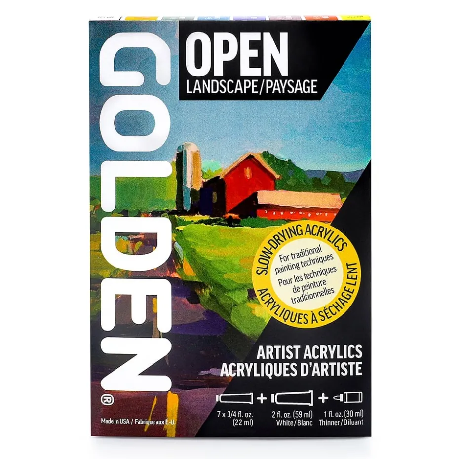 Golden Open Akryl Sett – 20977 Landscape