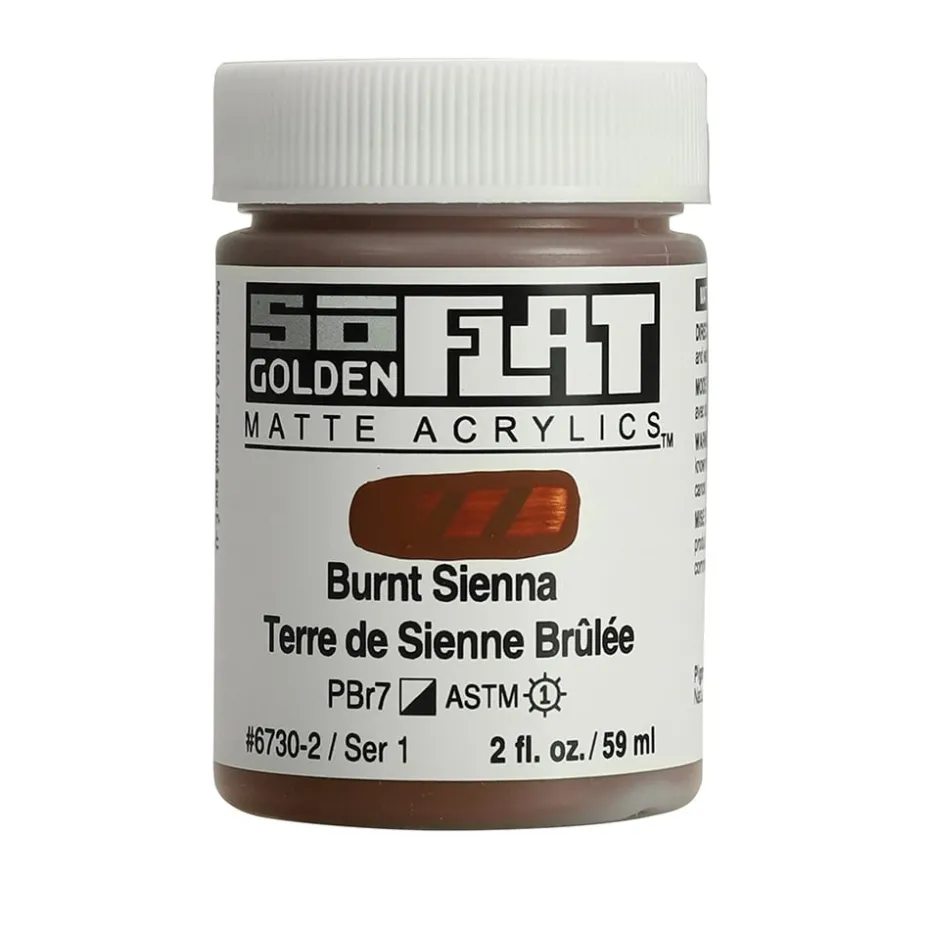 Golden SoFlat Akryl 59ml – 6730 Burnt Sienna