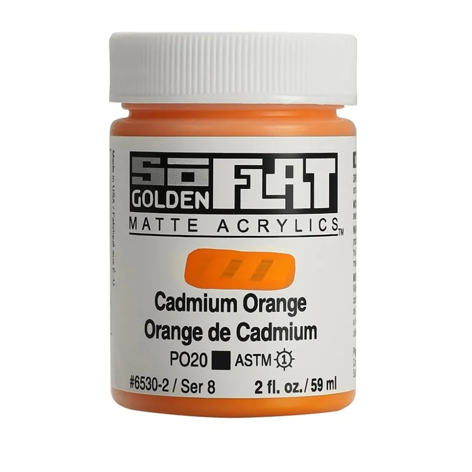 Golden SoFlat Akryl 59ml – 6530 Cadmium Orange