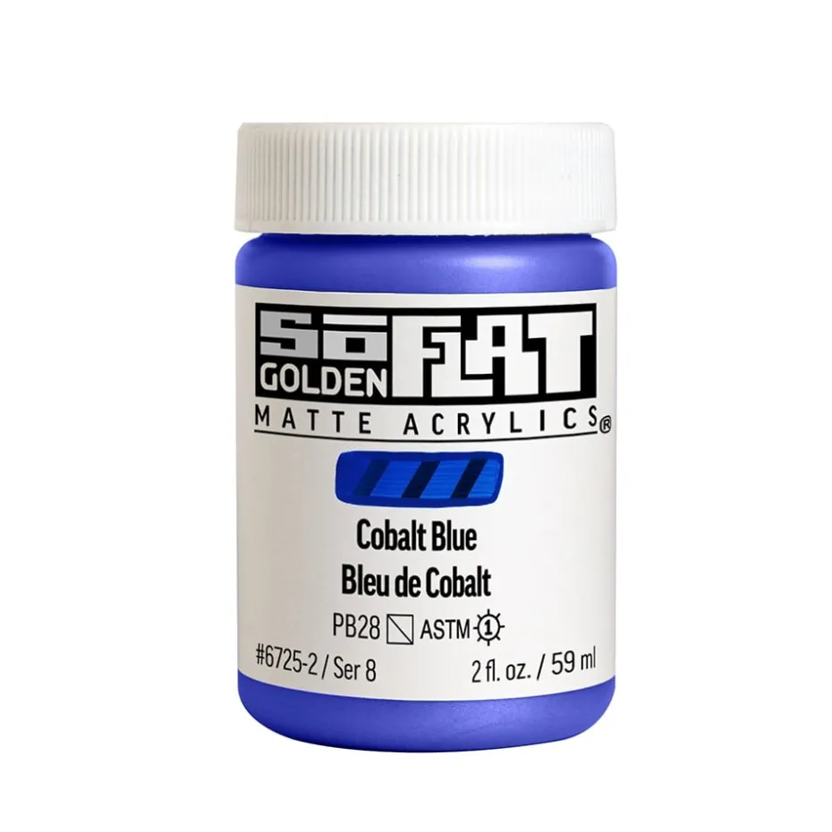 Golden SoFlat Akryl 59ml – 6725 Cobalt Blue