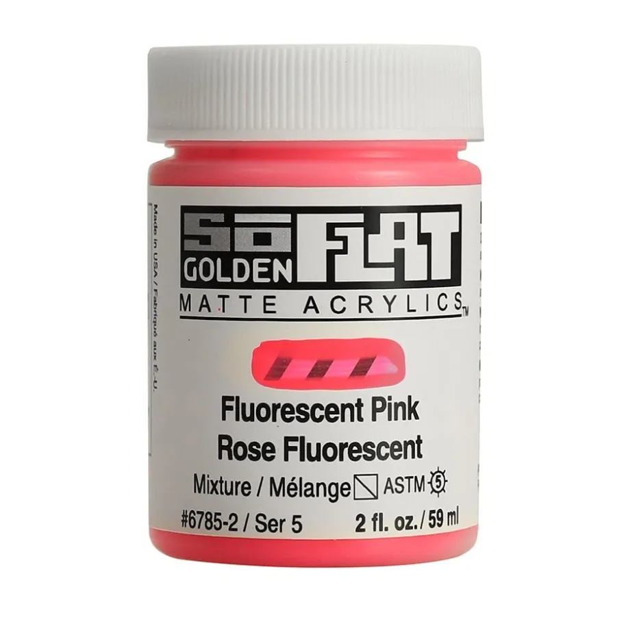 Golden SoFlat Akryl 59ml – 56785 Fluorescent Pink