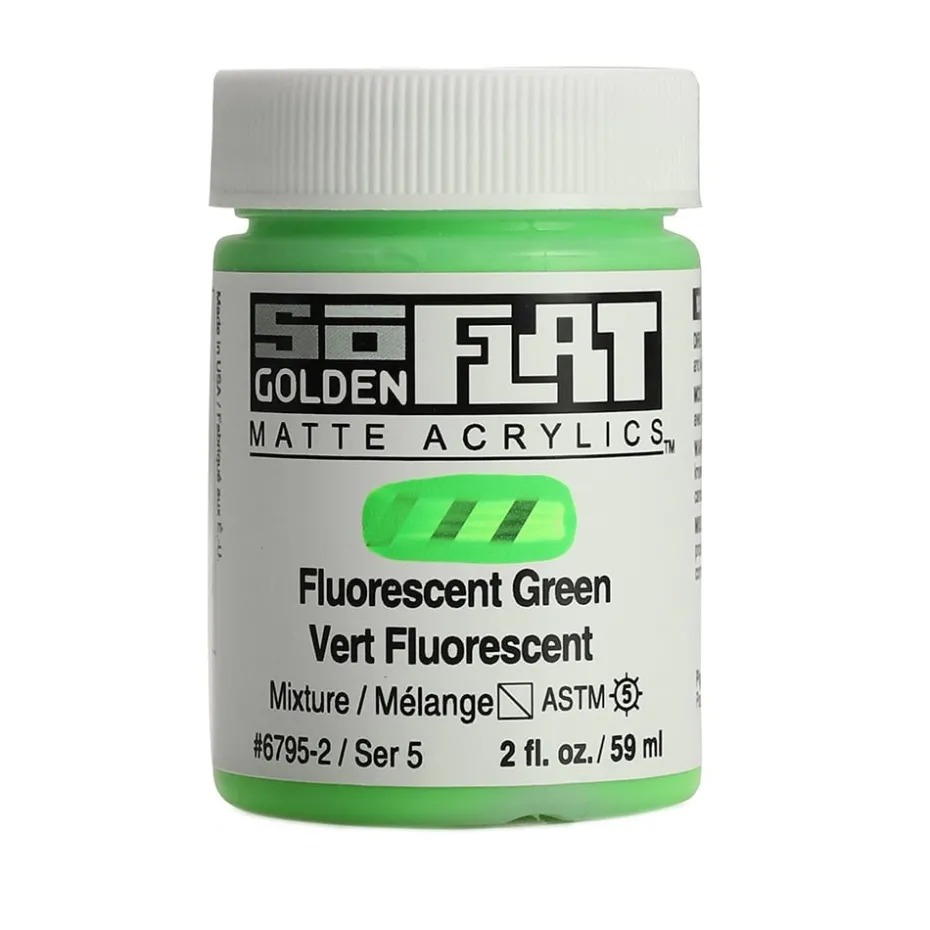Golden SoFlat Akryl 59ml – 56795 Fluorescent Green