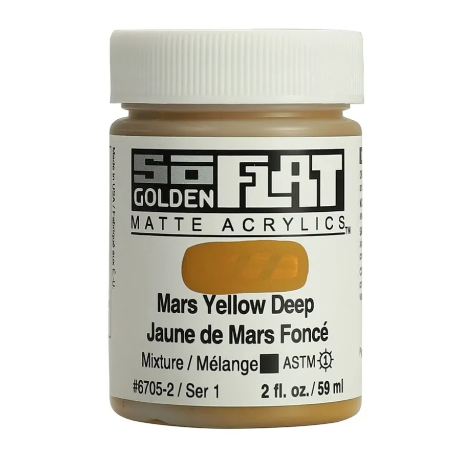 Golden SoFlat Akryl 59ml – 6705 Mars Yellow DP
