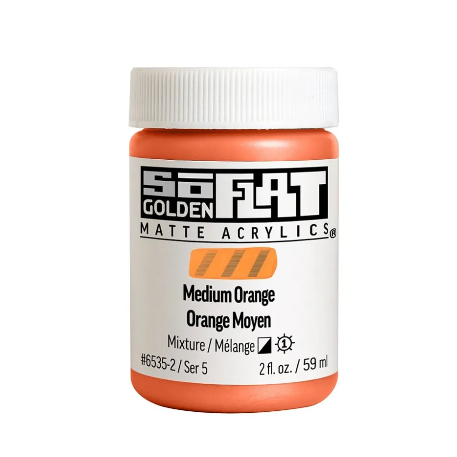 Golden SoFlat Akryl 59ml – 56535 Medium Orange