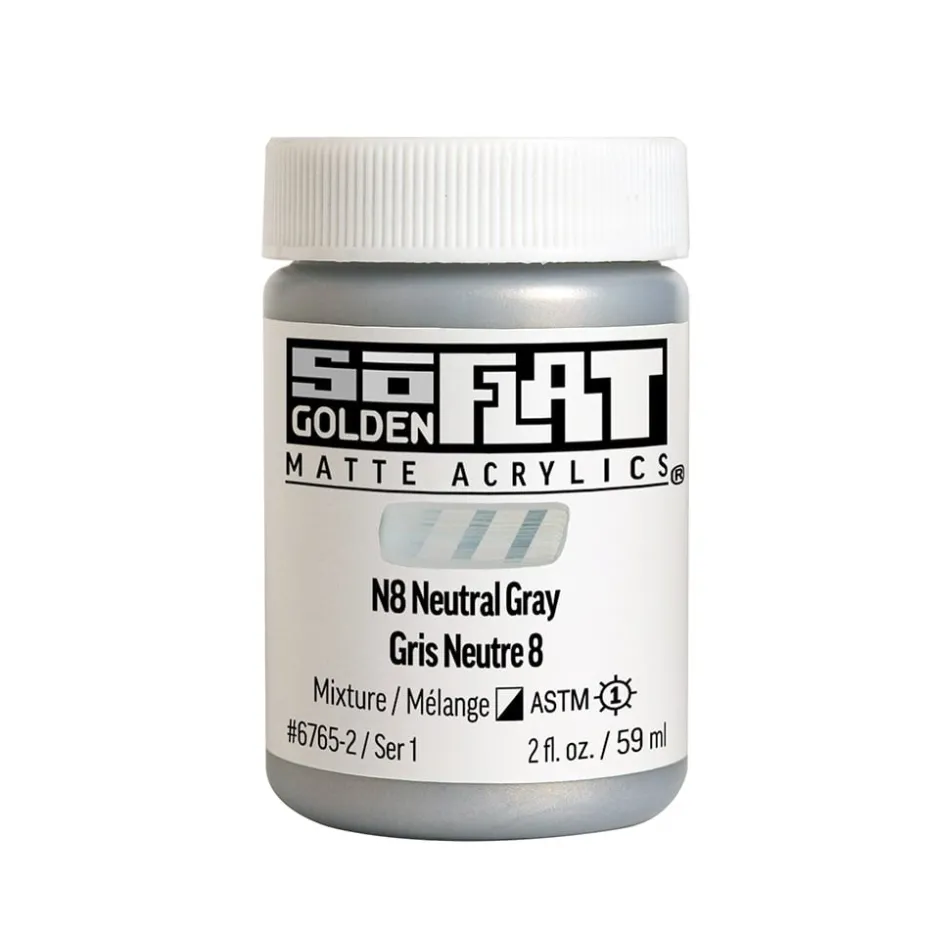 Golden SoFlat Akryl 59ml – 56765 N8 Neutral Gray