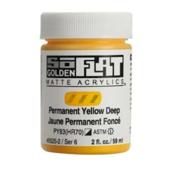 Golden SoFlat Akryl 59ml – 6525 Permanent Yellow DP