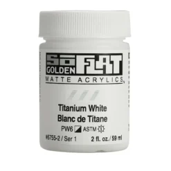 Golden SoFlat Akryl 59ml – 56755 Titanium White