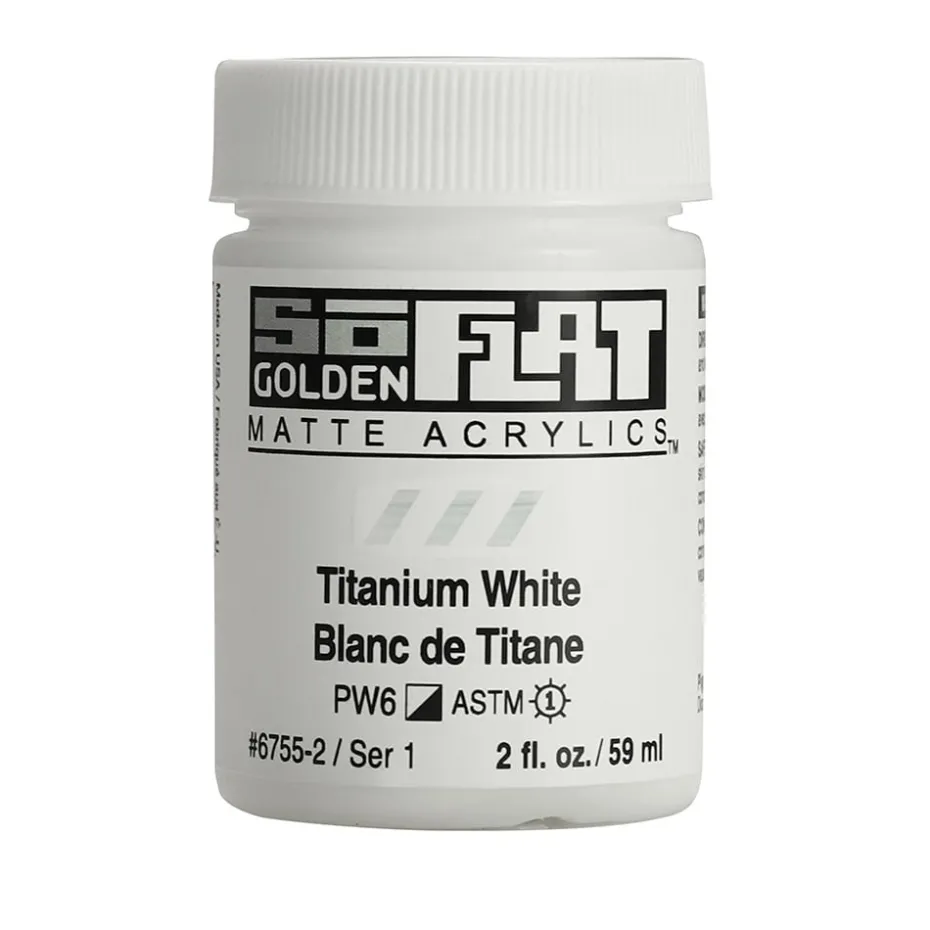 Golden SoFlat Akryl 59ml – 56755 Titanium White