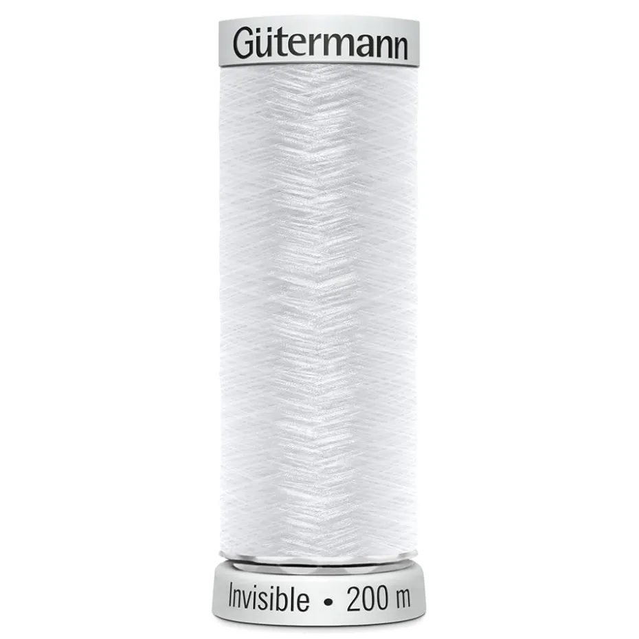 Gütermann Invisible 200m – 1001 – Hvit