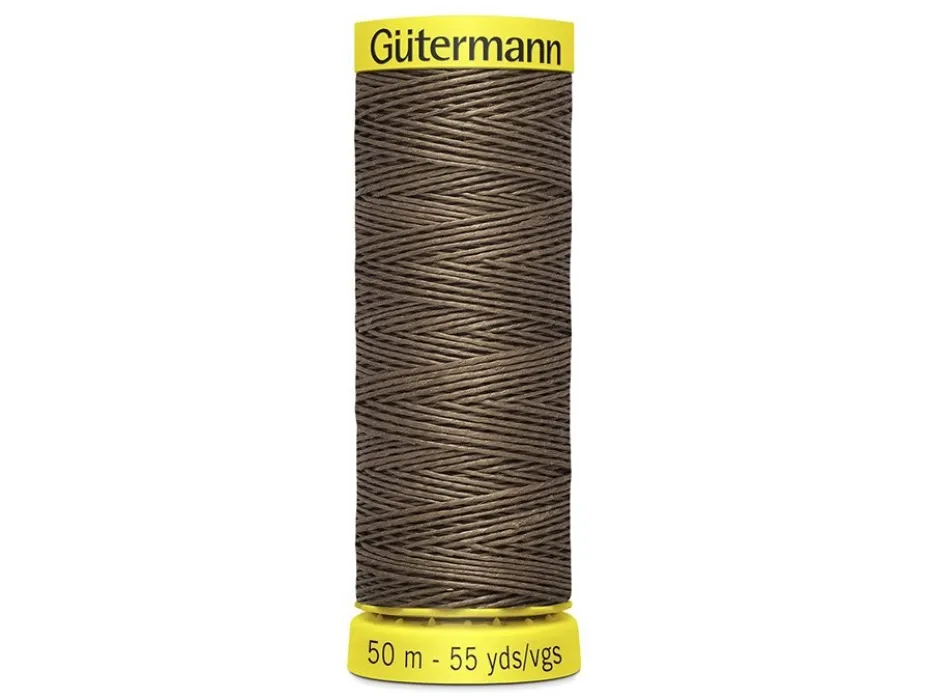 Gütermann Linen Lintråd 50m – 4010 Gråbrun