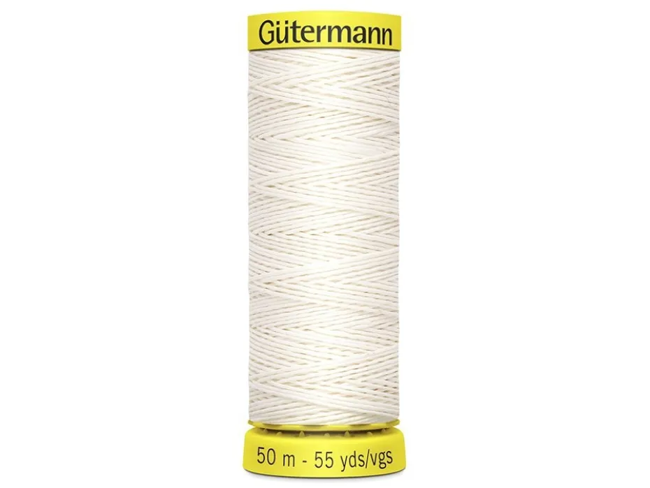 Gütermann Linen Lintråd 50m – 5129 Hvit