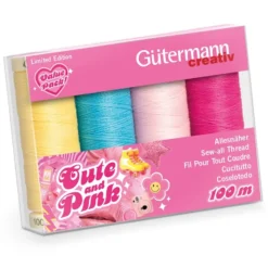Gütermann Sew-all 100m Trådsett Cute and Pink – 4stk