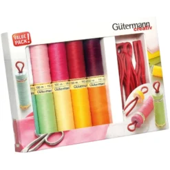 Gütermann Sew-all 100m Trådsett 734562 – 10stk + Bobbin