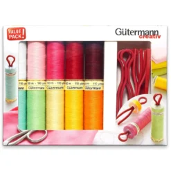 Gütermann Sew-all 100m Trådsett 734562 – 10stk + Bobbin
