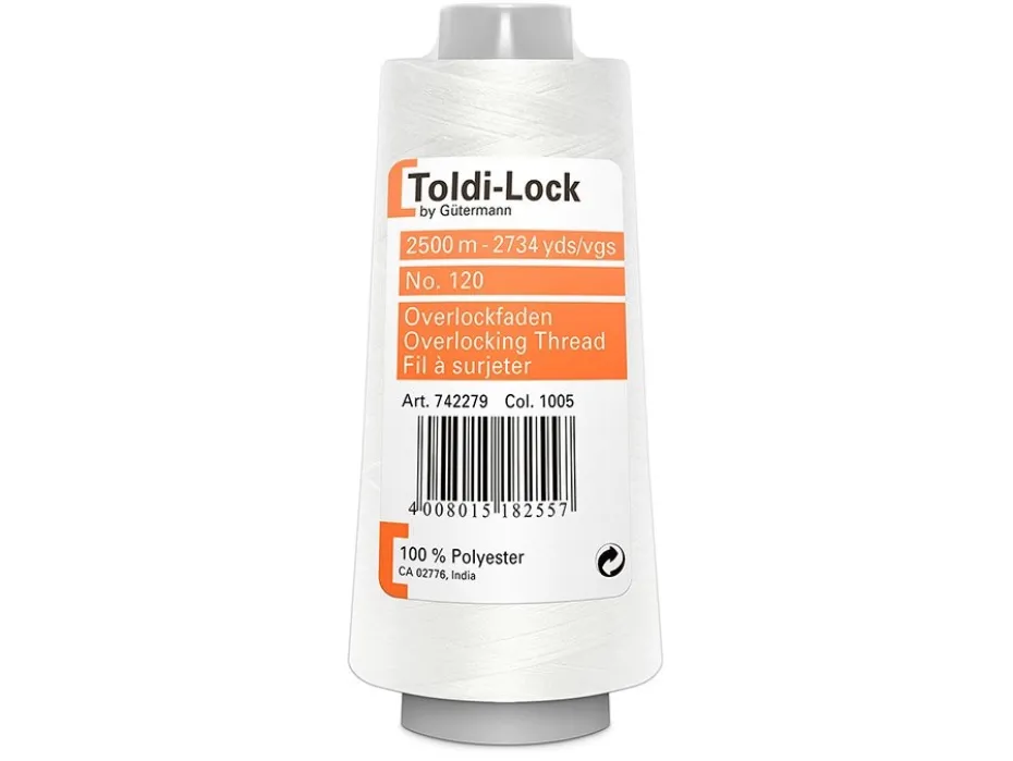 Gütermann Toldi-Lock 2500m – 1005 hvit