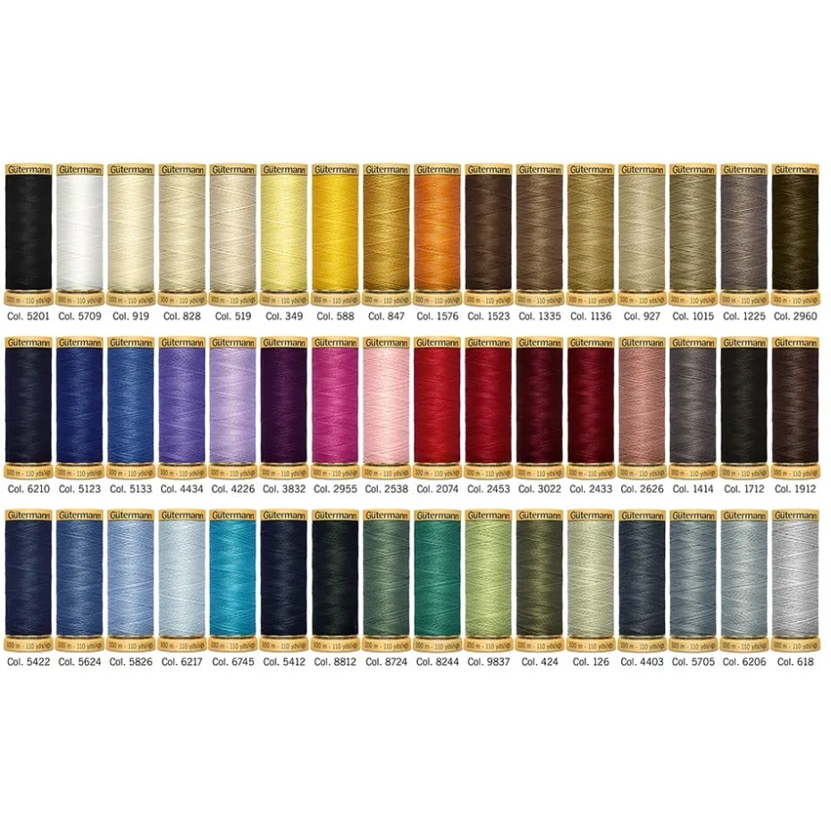 Gütermann Trådsett 799781 – Cotton 100m 48 stk