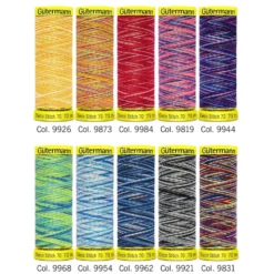 Gütermann Trådsett 702166-3 – Deco Stitch 70 70m 10 stk