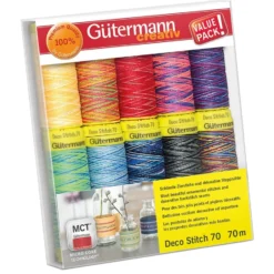 Gütermann Trådsett 702166-3 – Deco Stitch 70 70m 10 stk