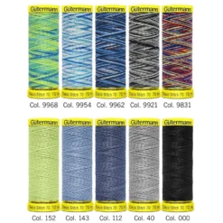 Gütermann Trådsett 702166-2 – Deco Stitch 70 70m 10 stk