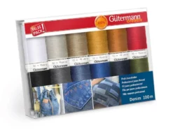 Gütermann Trådsett 731143-1 – Denim 100m 12stk