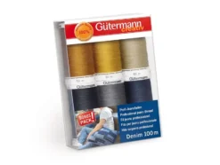 Gütermann Trådsett 731144-1 – Denim 100m 6stk