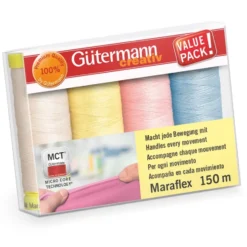 Gütermann Trådsett Maraflex 150m 4stk – Col3
