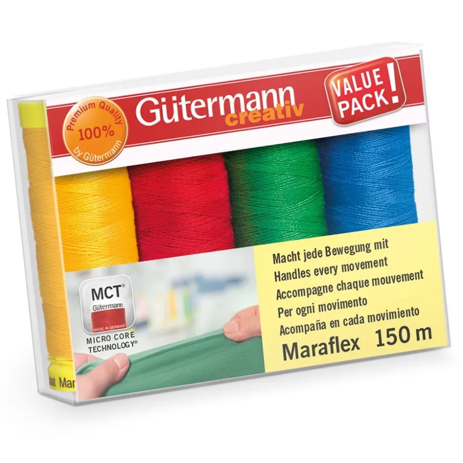Gütermann Trådsett Maraflex 150m 4stk – Col2