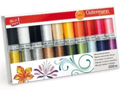 Gütermann Trådsett 734003-1 – Maskinbrodering Rayon 40