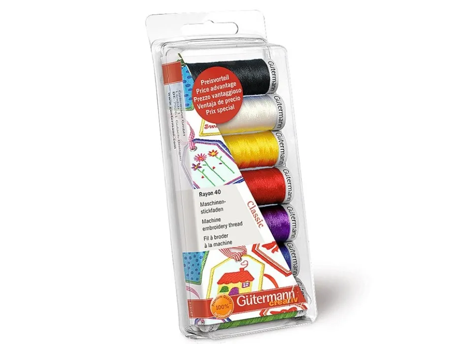 Gütermann Trådsett 731340-1 – Maskinbrodering Rayon 40