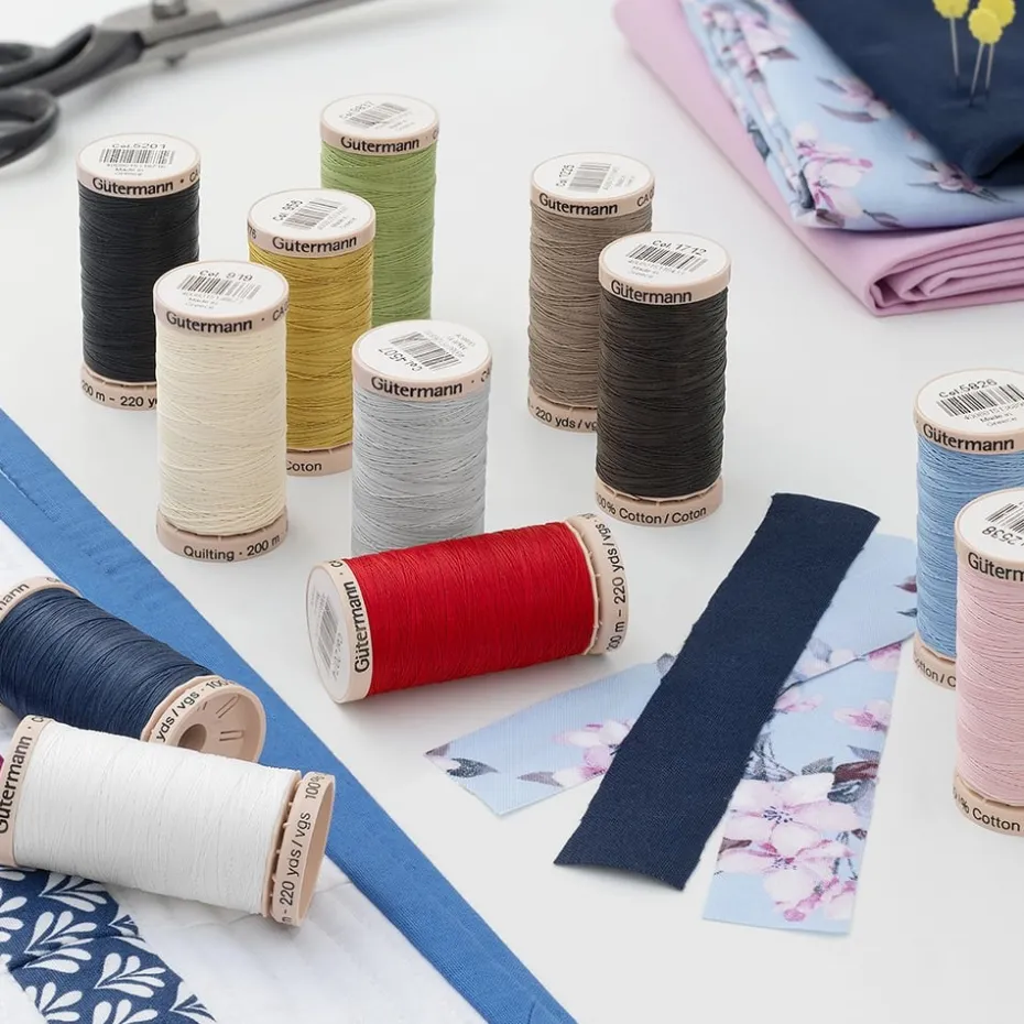 Gütermann Trådsett 731191 – Quilting 200m 12 stk