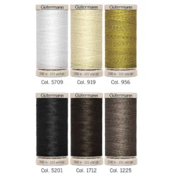 Gütermann Trådsett 731190-1 – Quilting 200 m 6 stk