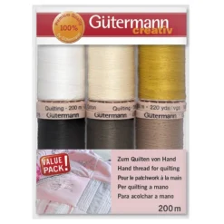Gütermann Trådsett 731190-1 – Quilting 200 m 6 stk