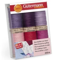 Gütermann Trådsett 731190-3 – Quilting 200 m 6 stk