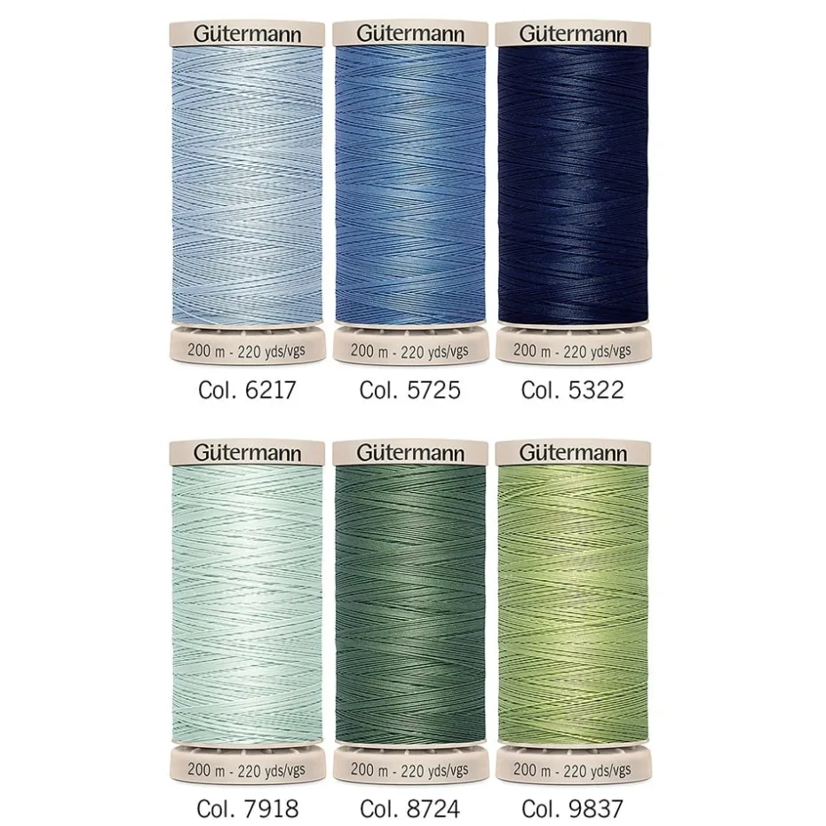 Gütermann Trådsett 731190-2 – Quilting 200 m 6 stk