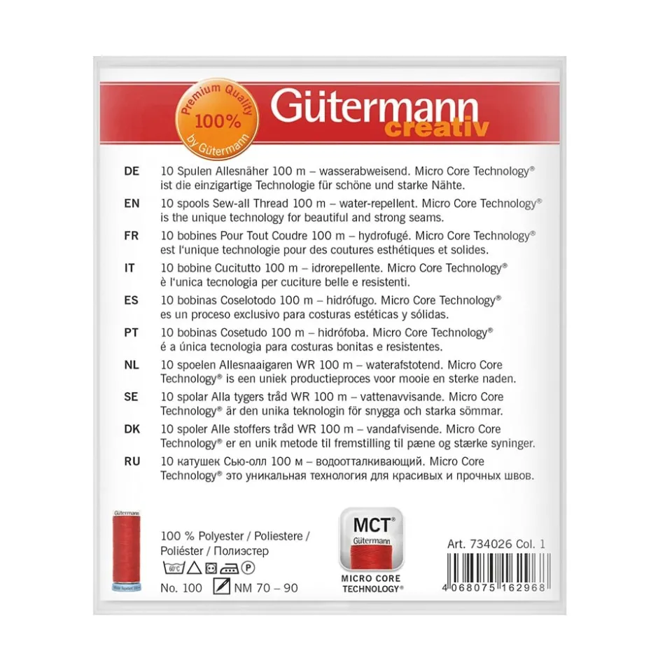 Gütermann Trådsett 734026 – Sew-all Water repellent 100mx10