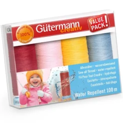 Gütermann Trådsett 734027-1 – Sew-all Water repellent 100mx4