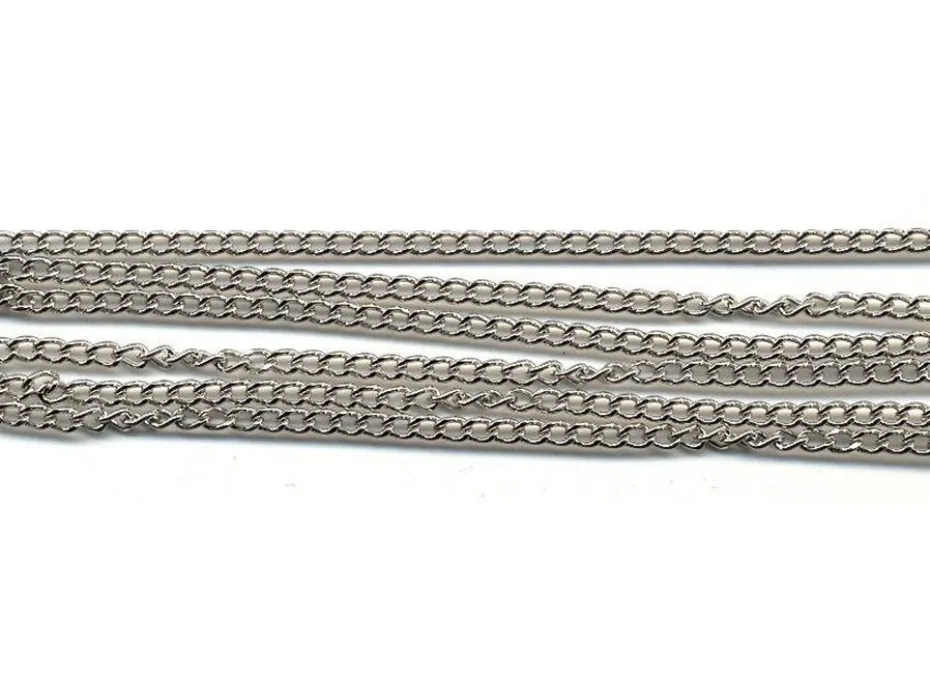 Halslenke – 3mm 1m – Sølvfarget