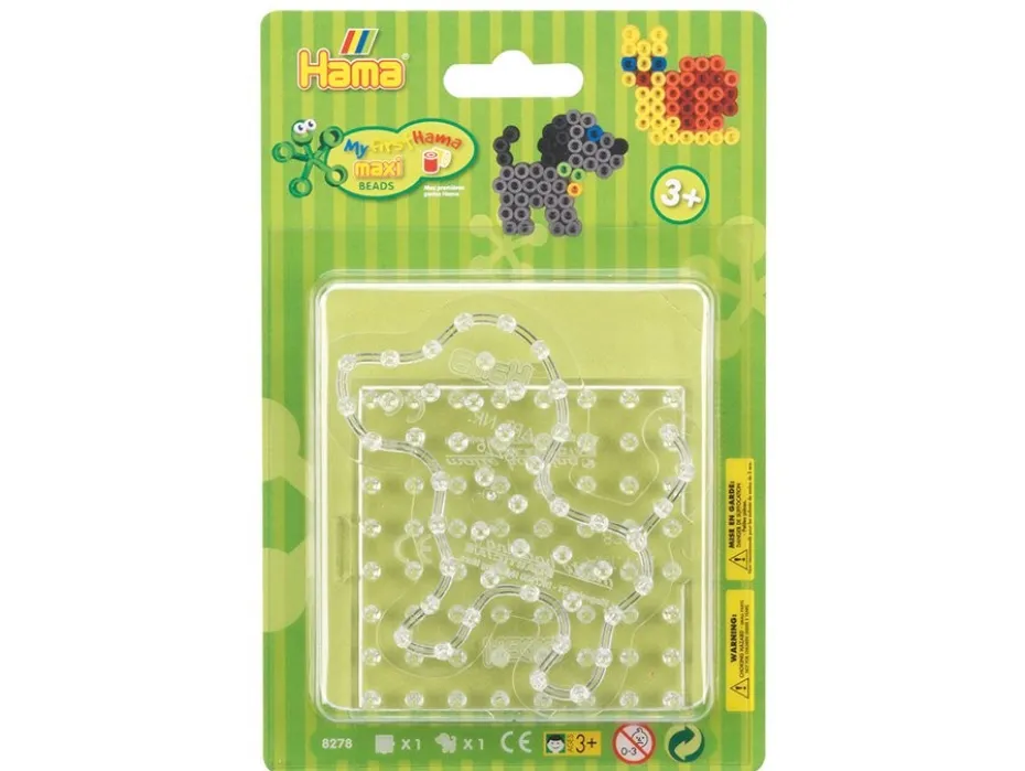 Hama Maxi Piggplate Blister – Hund og firkant